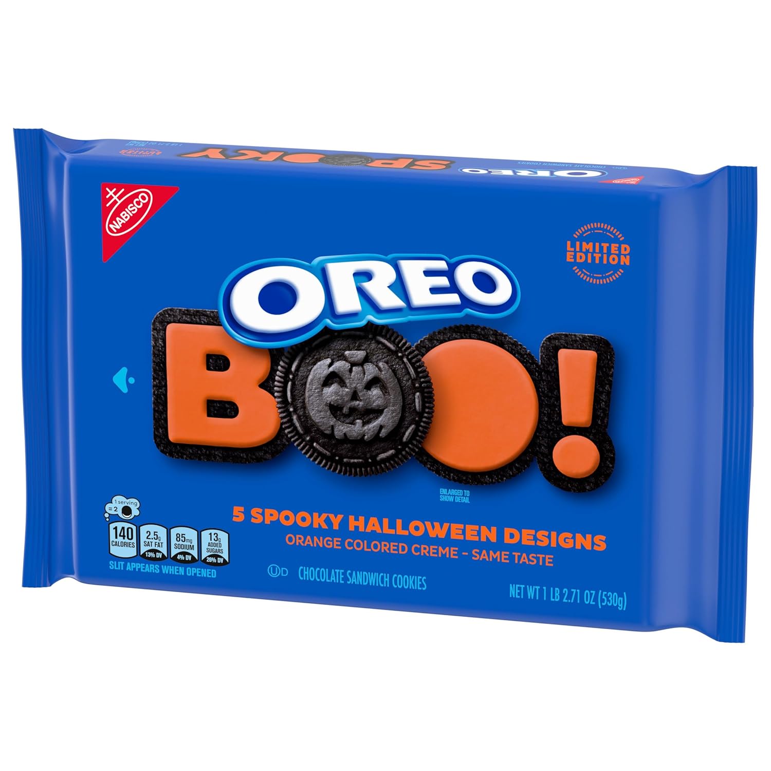 Orange Creme Chocolate Sandwich Cookies, Limited Edition, Halloween Cookies, 18.71 Oz