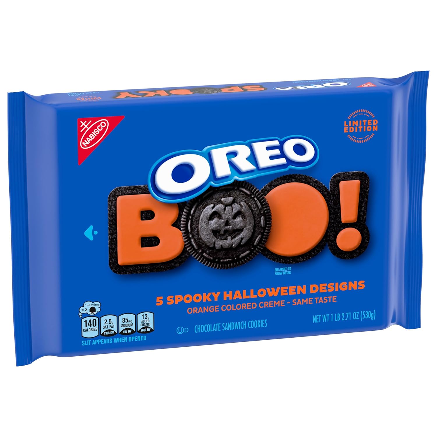 Orange Creme Chocolate Sandwich Cookies, Limited Edition, Halloween Cookies, 18.71 Oz