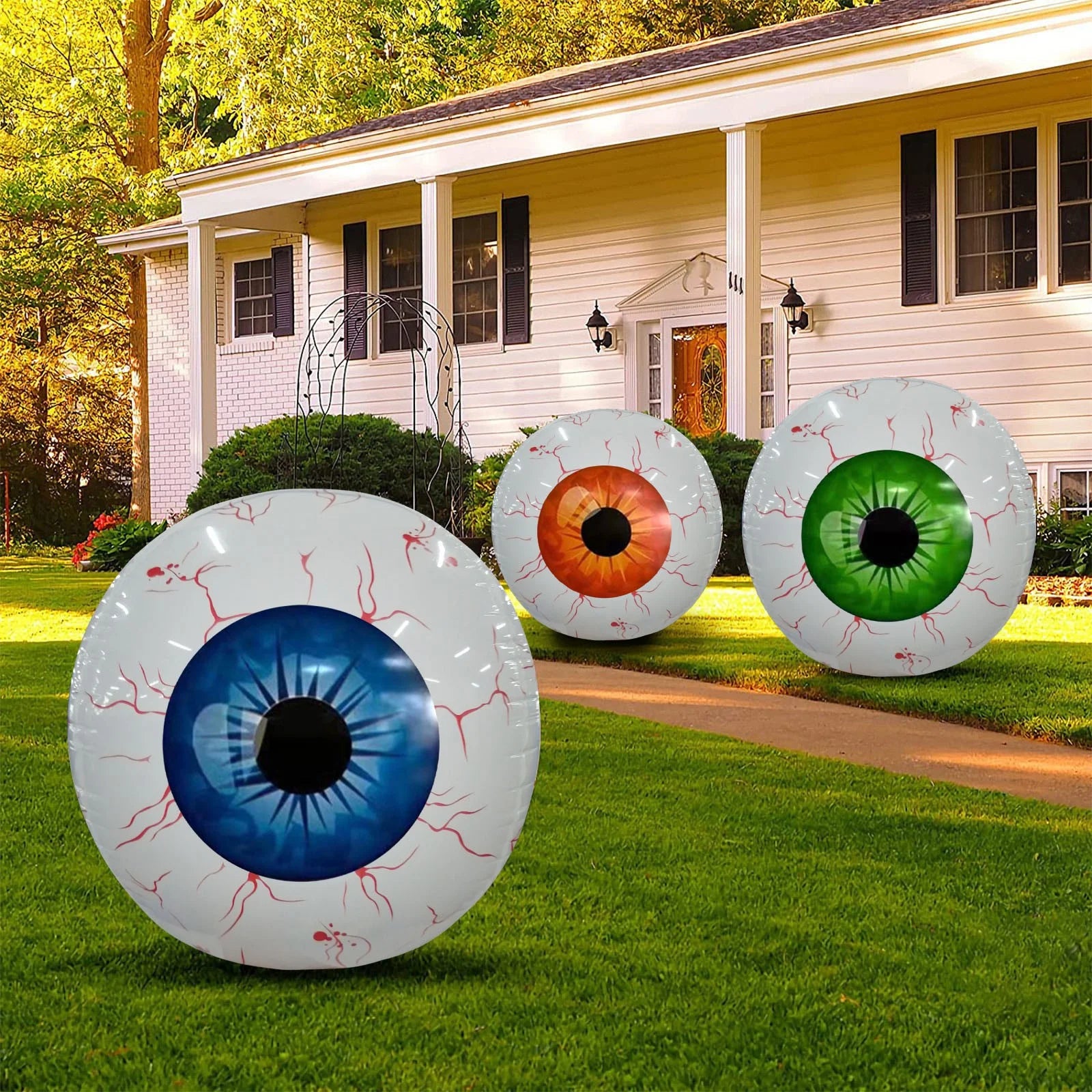 Halloween Decoration Indoor,Halloween Inflatables Eyeball Decorations Bloodshot Eyeballs Indoor Outdoor and Garden Halloween Decors,Halloween Party Decorations Indoor Outdoor